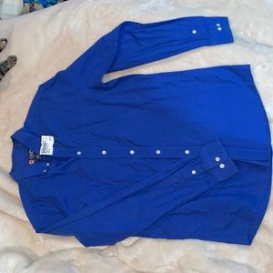 Blue Chaps button down kids shirt